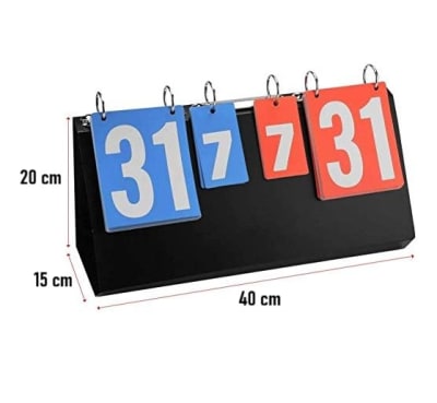 MARCADOR DE PUNTUACION MULTIDEPORTES 40X20 CM MARCADOR DE PUNTUACION MULTIDEPORTES 40X20 CM
