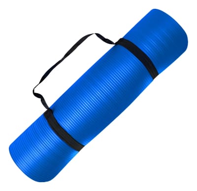 MAT DE YOGA DE 10 MM ESPUMA NBR COLOR AZUL