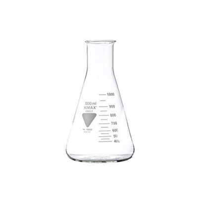 ERLENMEYER GRADUADO DE 1000 ML BOCA DE 36 MM VIDRIO BOROSILICATO