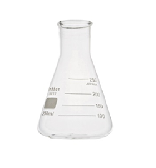 ERLENMEYER GRADUADO DE 250 ML BOCA DE 30 MM VIDRIO1