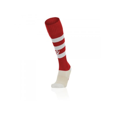 MEDIA DE FUTBOL MACRON ADULTO TALLA 39-43 PROFESIONAL ROJO-BLANCO1