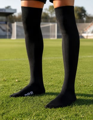 MEDIA DE FUTBOL DRB TALLA ADULTO (39 - 44) COLOR NEGRO