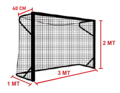 RED DE BABY FUTBOL 60 HEBRAS MARCA RUNICK POLIGAL