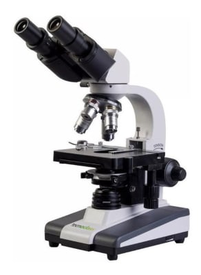 MICROSCOPIO BINOCULAR ACROMATICO CON 4 OBJETIVOS LUZ LED1