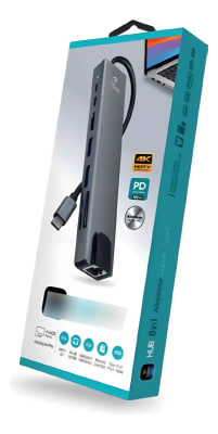 MLAB 10022 HUB ADAPTADOR MULTIPLE 8 EN 1 TYPE C