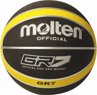 BALON DE BASQUETBOL MOLTEN GR7 N° 7 NEGRO-AMARILLO BALON DE BASQUETBOL MOLTEN GR7 N° 7 NEGRO-AMARILLO