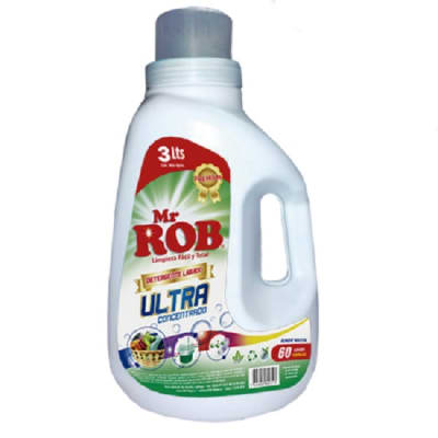 DETERGENTE DE ROPA MR. ROB ULTRA CONCENTRADO 3 LTS. DETERGENTE DE ROPA MR. ROB ULTRA CONCENTRADO 3 LTS.