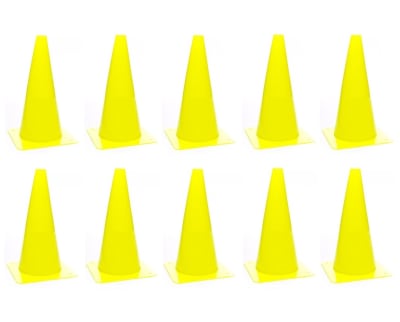 PACK DE 10 CONOS DE ENTRENAMIENTO 32 CM AMARILLO1
