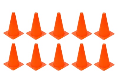 PACK DE 10 CONOS DE ENTRENAMIENTO DE 23 CM NARANJA