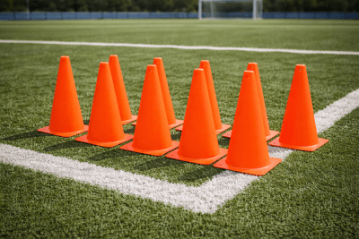 PACK DE 10 CONOS DE ENTRENAMIENTO 30 CM NARANJA