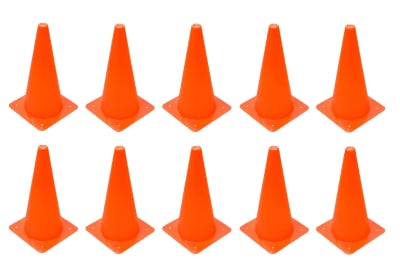 PACK DE 10 CONOS DE ENTRENAMIENTO 32 CM NARANJA1