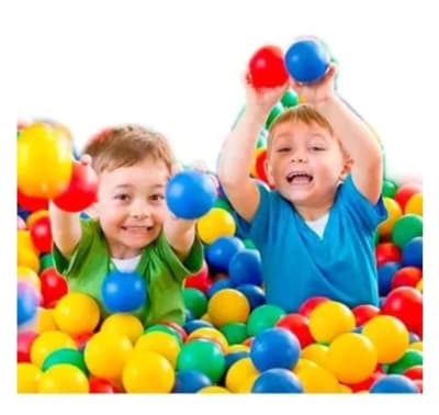 PACK DE 100 PELOTAS PLASTICAS 6 CM COLORES SURTIDOS PACK DE 100 PELOTAS PLASTICAS 6 CM COLORES SURTIDOS