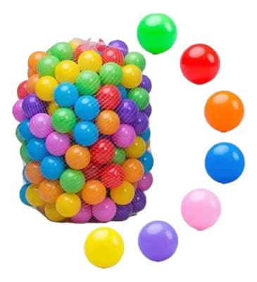 PACK DE 100 PELOTAS PLASTICAS 6 CM COLORES SURTIDOS1