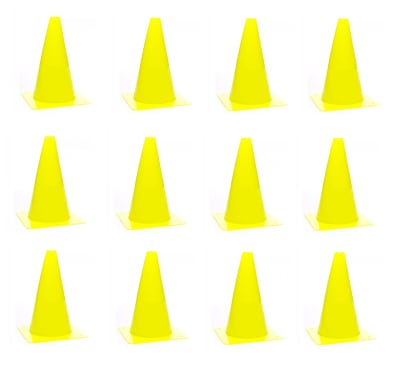 PACK DE 12 CONOS DE ENTRENAMIENTO DE 18 CM AMARILLO1