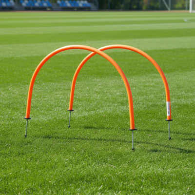 PACK DE 2 ARCOS / VALLAS PARA ENTRENAMIENTO FUTBOL CON ESTACA METALICA