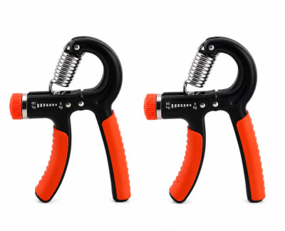 PACK DE 2 UNIDADES HANDGRIP AJUSTABLES 5-60 KG NEGRO-NARANJA1