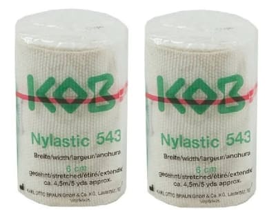 PACK DE 2 UNID. VENDAS ELASTICAS KOB NYLASTIC ANCHO 6 CM