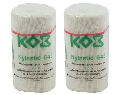 PACK DE 2 UNID. VENDAS ELASTICAS KOB NYLASTIC ANCHO 8 CM