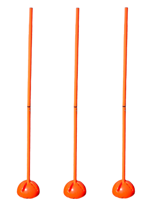 PACK DE 3 POSTES 150 CM Y 3 BASES PARA ENTRENAMIENTO DRIBBLING1