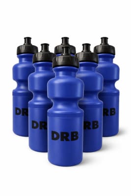 PACK DE 6 BOTELLAS DE HIDRATACION DRB CAPACIDAD 750 ML COLOR AZUL