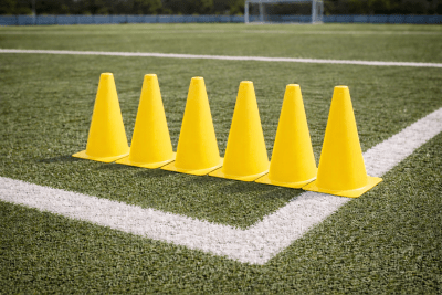 PACK DE 6 CONOS DE ENTRENAMIENTO DE 30 CM AMARILLO