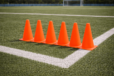 PACK DE 6 CONOS DE ENTRENAMIENTO DE 30 CM NARANJO