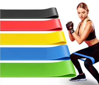 PACK DE 5 BANDAS ELASTICAS CIRCULARES TIPO LOOP