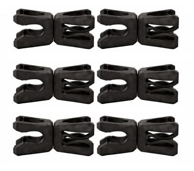 PACK 6 CLIPS GIRATORIOS PARA POSTES 25MM Y AROS DE AGILIDAD