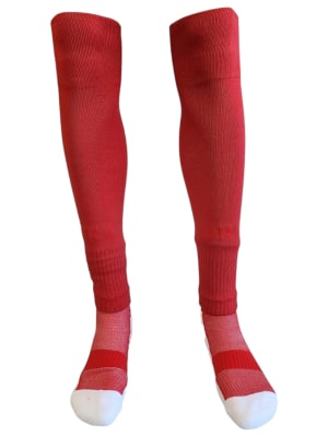 PACK CALCETAS ANTIDESLIZANTE + MEDIAS SIN PIE DRB TALLA 39 - 44 ROJO