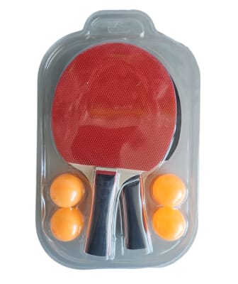 SET DE 2 PALETAS Y 4 PELOTAS DE PING PONG FOX 2 ESTRELLAS