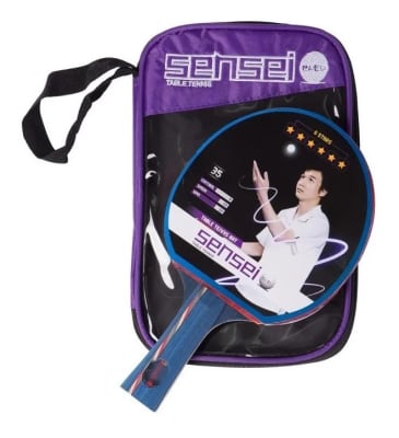 PALETA DE PING PONG SENSEI 6 ESTRELLAS CON ESTUCHE PROFESIONAL