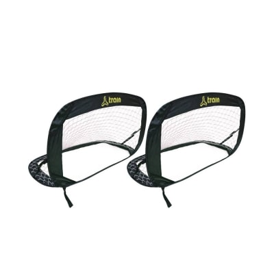 PAR DE ARCOS DE FUTBOL PLEGABLES MARCA TRAIN 122X66 CM