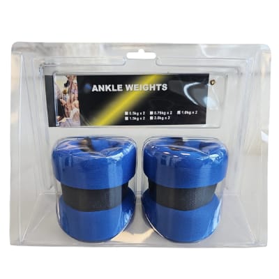 PESOS DE TOBILLO Y MUÑECA NEOPRENO COLOR AZUL (PAR)