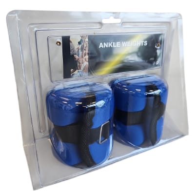 PESOS DE TOBILLO Y MUÑECA NEOPRENO COLOR AZUL (PAR)