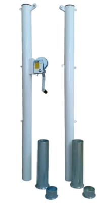 PARANTES DE VOLEIBOL FIJOS DE PONER Y SACAR TUBO 3”X2MM PLAZO ENTREGA 10 DIAS