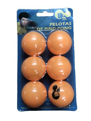 SET DE 6 PELOTAS DE PING PONG 1 ESTRELLA NARANJA SET DE 6 PELOTAS DE PING PONG 1 ESTRELLA NARANJA