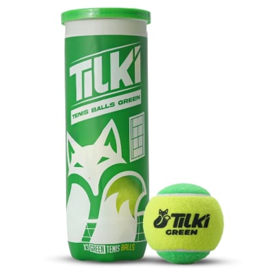 TARRO DE 3 PELOTAS DE TENIS PUNTO VERDE TILKI BOMBASTIC (25%)