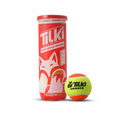 TARRO DE 3 PELOTAS DE TENIS PUNTO NARANJA TILKI BOMBASTIC (50%)1