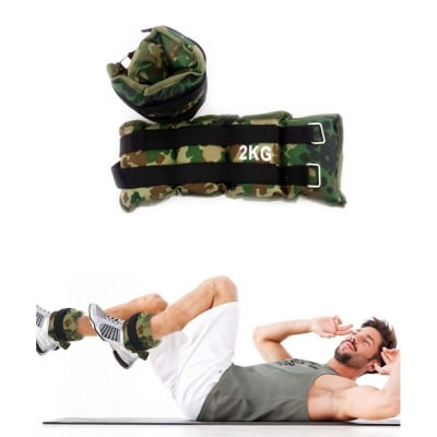 PESO DE TOBILLO Y MUÑECA DE 2 KG (PAR) MILITAR CAMUFLAJE1