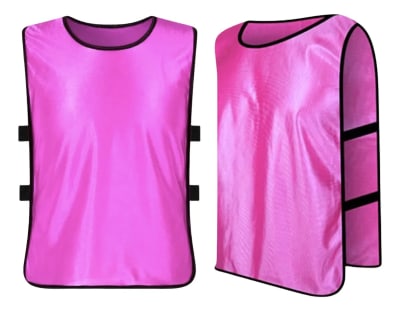 PACK 10 PETOS DEPORTIVOS ABIERTO CON ELASTICOS TALLA S-M ADULTO FUCSIA