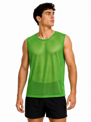 PACK 10 PETOS DEPORTIVOS CALADOS CERRADOS TALLA S-M VERDE