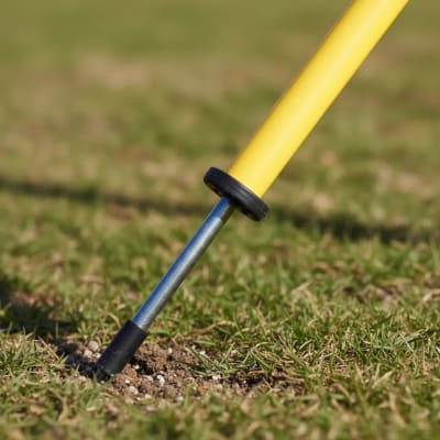 PACK DE 5 POSTES DE ENTRENAMIENTO CON ESTACA 170 CM AMARILLO