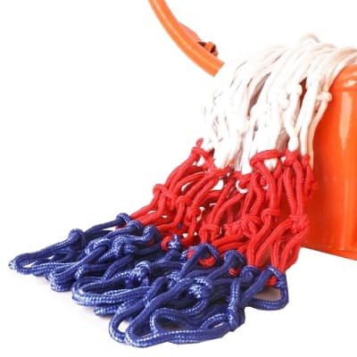 RED DE BASQUETBOL PROFESIONAL 6 MM TRICOLOR MODELO 23PL-0505 (PAR)
