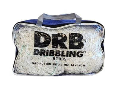 RED DE FUTBOL DRB PE TRENZADO 2.7 MM MEDIDA OFICIAL BT0351