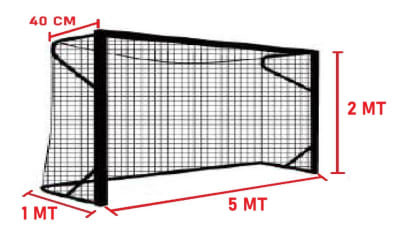 RED DE FUTBOLITO 60 HEBRAS MARCA RUNICK POLIGAL