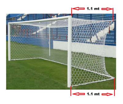 RED DE FUTBOL TIPO CAJON PP TRENZADO 4 MM HEXAGONAL MODELO 23PL-1030-3