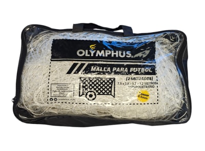 RED DE FUTBOL OLYMPHUS POLIETILENO 2.0 MM MEDIDAS OFICIALES