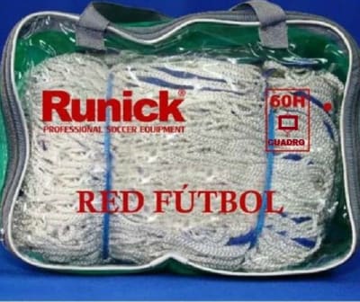 RED DE FUTBOL RUNICK PROFESIONAL TIPO CAJON 60 HEBRAS