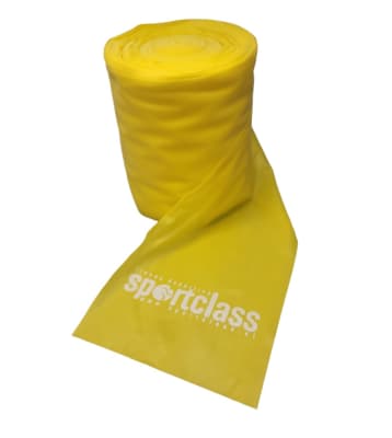 BANDA ELASTICA ROLLO 45 METROS X 15 CM RESISTENCIA BAJA AMARILLO1