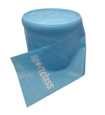 BANDA ELASTICA ROLLO 45 METROS X 15 CM RESISTENCIA ALTA CELESTE